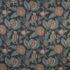 blue botanical woven fabric from iLiv