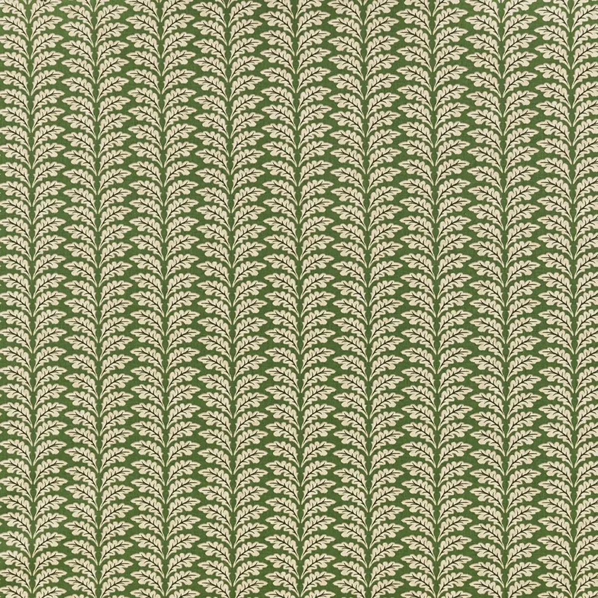 Woodcote Fabric - Forest by green botanical cotton fabric from iLiv