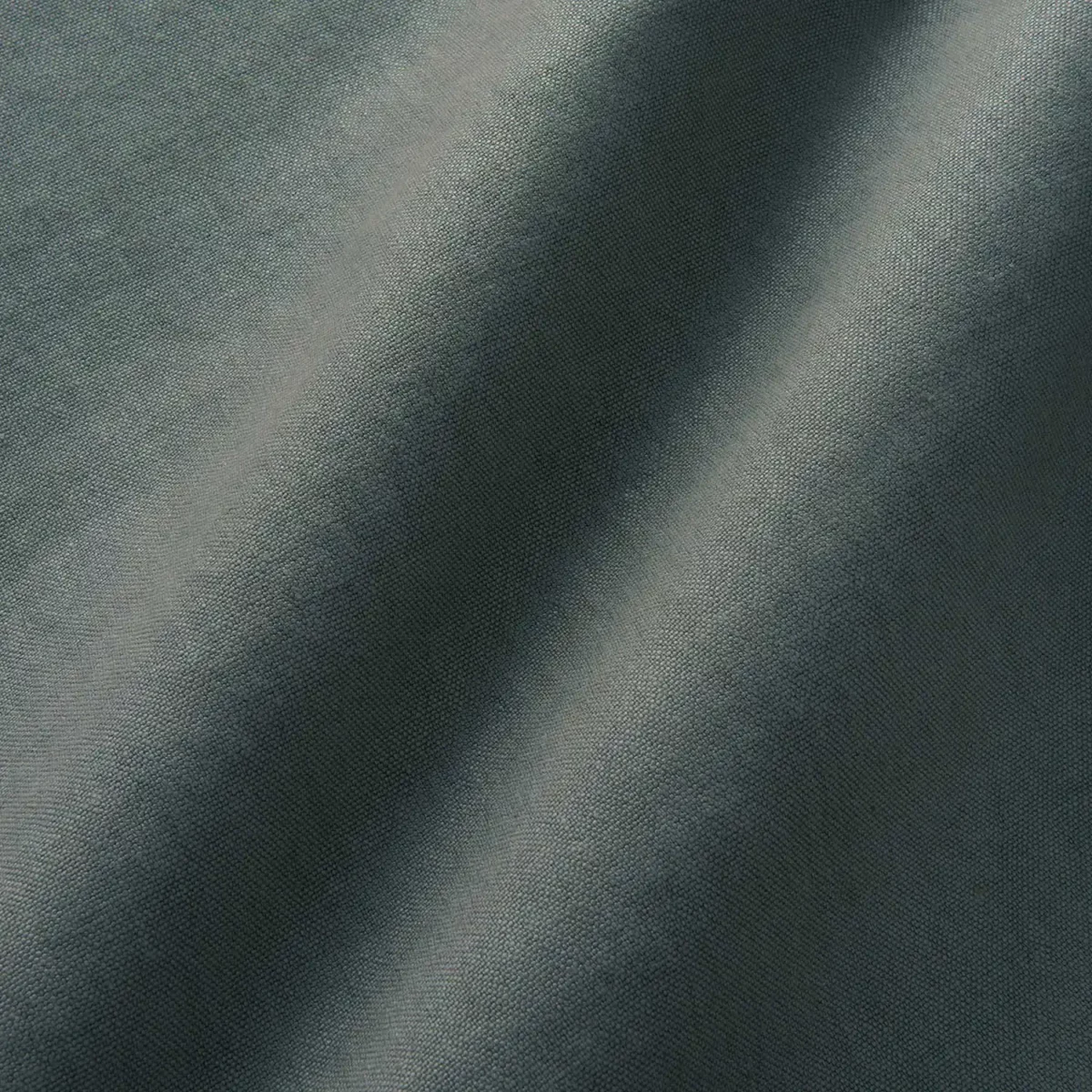 Elba Fabric - Pewter by black-grey plain linen fabric from Linwood Fabrics