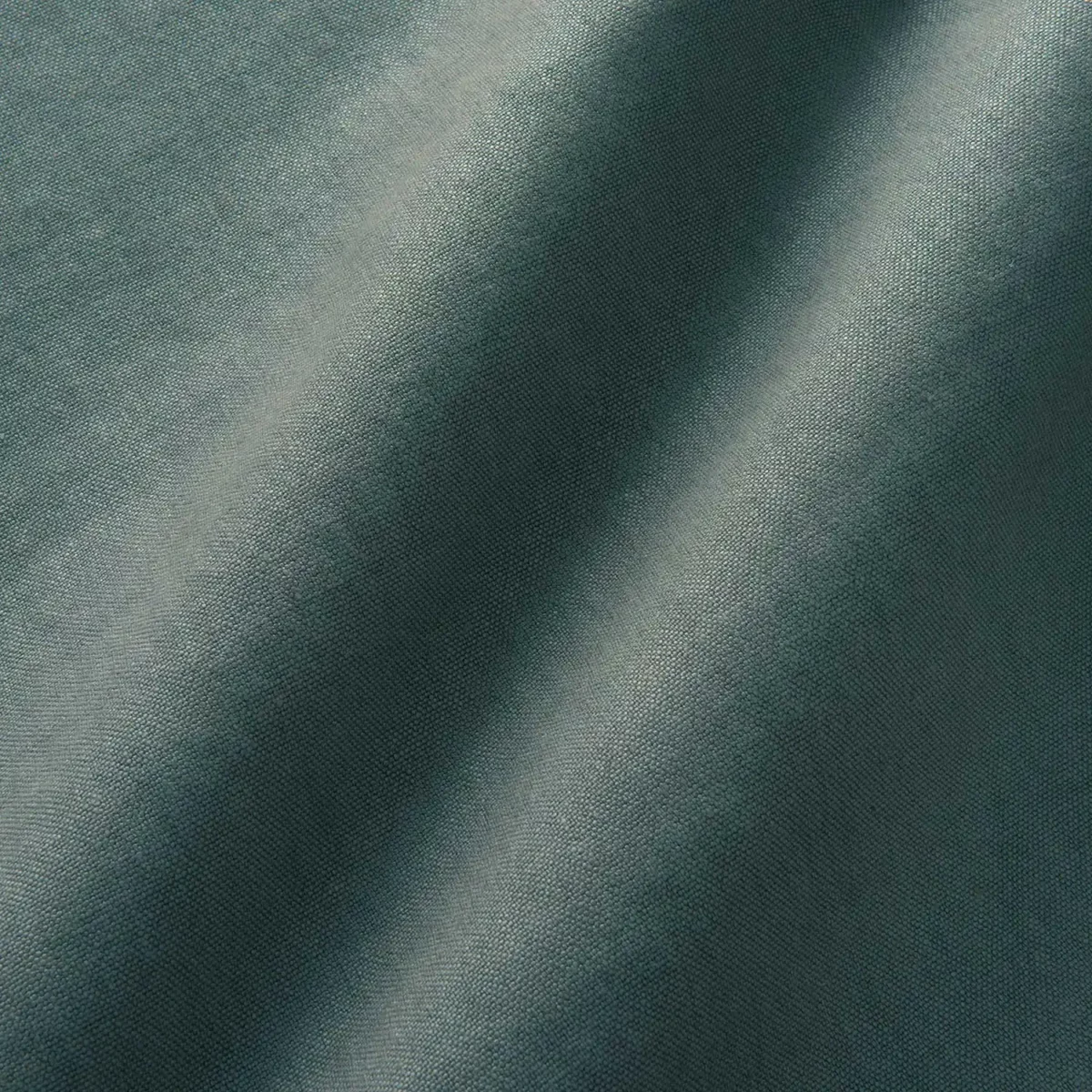 Elba Fabric - Slate by black-grey plain linen fabric from Linwood Fabrics