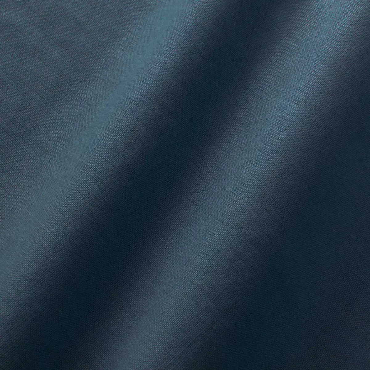 Elba Fabric - Indigo by blue plain linen fabric from Linwood Fabrics