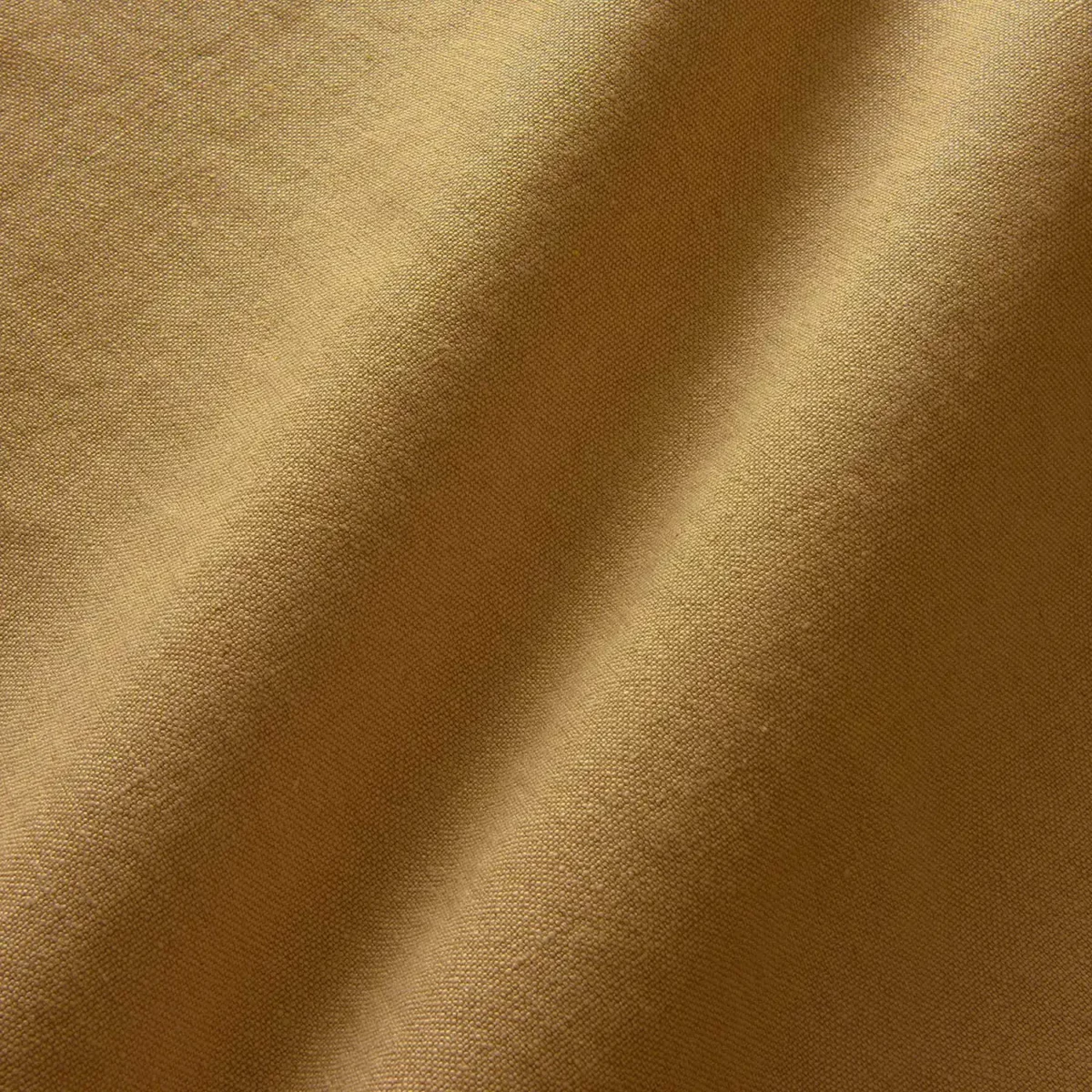 Elba Fabric - Ginger by yellow plain linen fabric from Linwood Fabrics