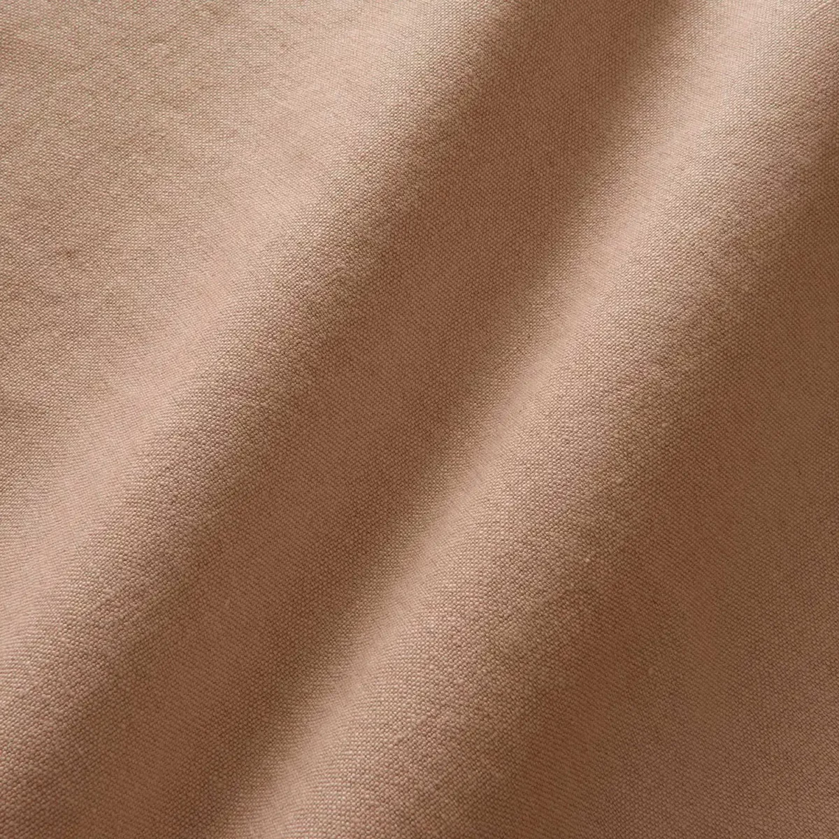 Elba Fabric - Honey Beige by neutral plain linen fabric from Linwood Fabrics