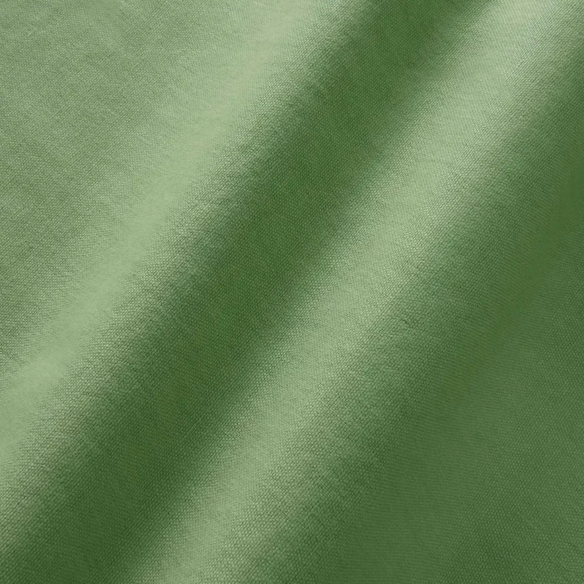 Elba Fabric - Mantis by green plain linen fabric from Linwood Fabrics