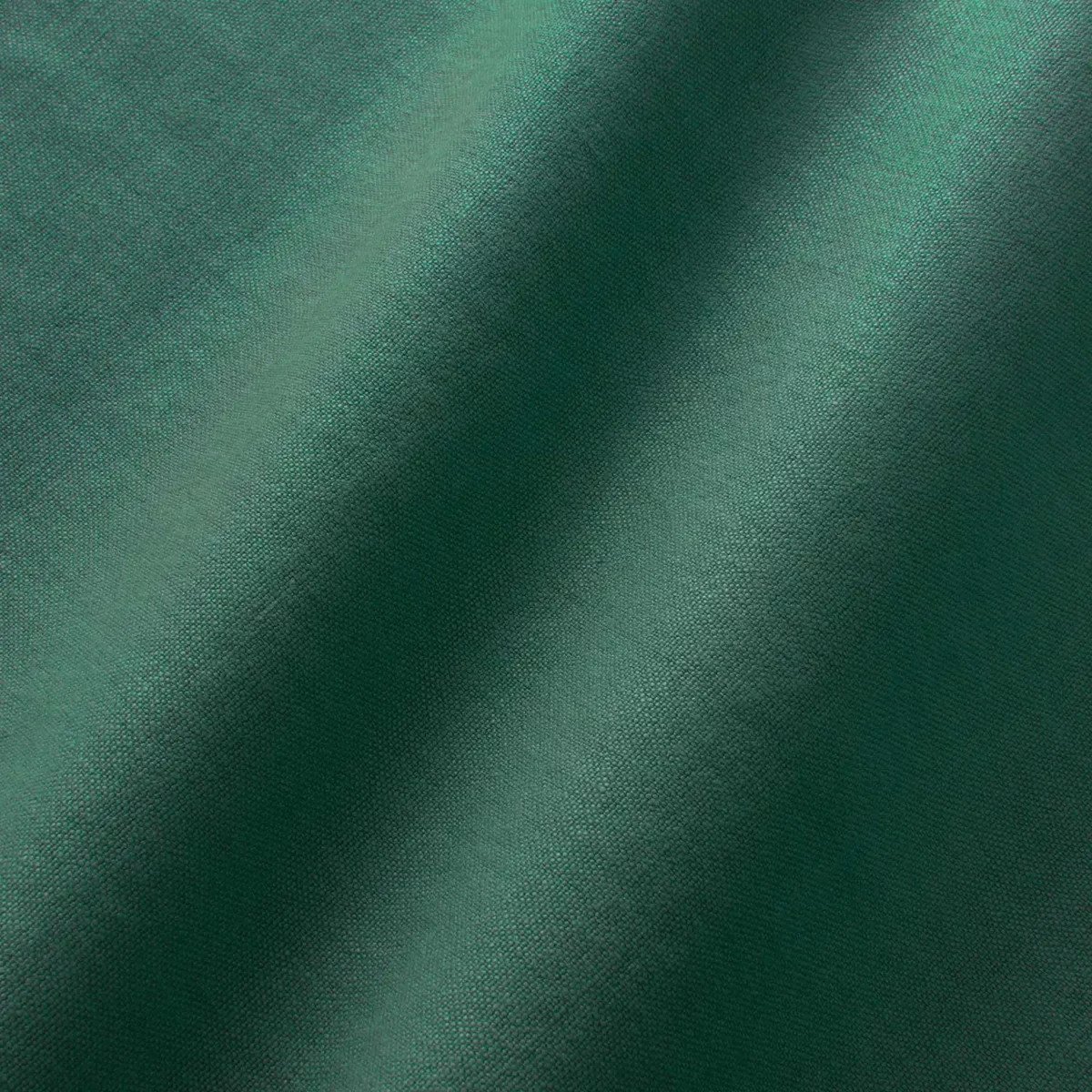 Elba Fabric - Forest by green plain linen fabric from Linwood Fabrics
