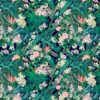 green botanical wallpaper from linwood fabrics