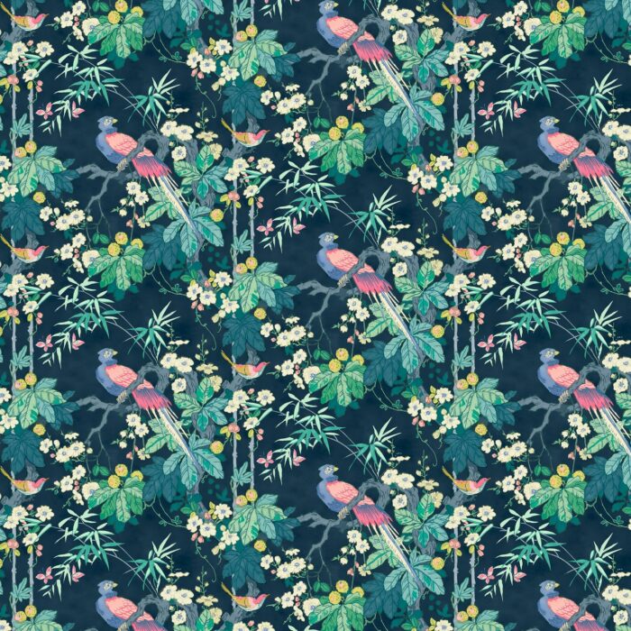 Miji Wallpaper - Navy swatch