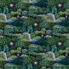 green botanical wallpaper from linwood fabrics