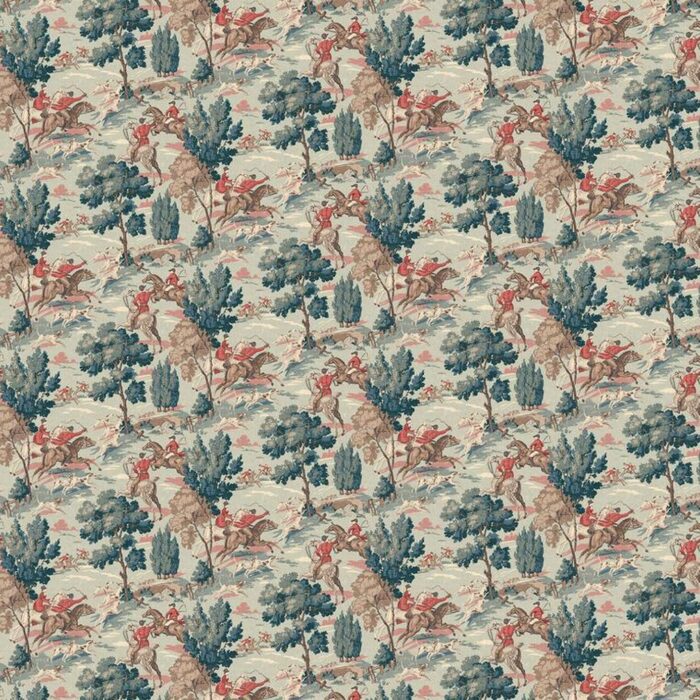 Tally Ho! Wallpaper - Aqua swatch