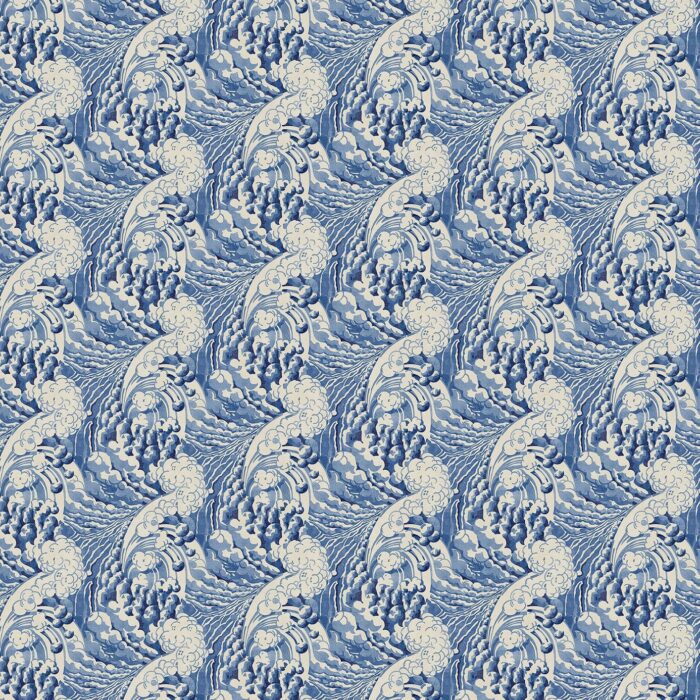 The Wave Wallpaper - Indigo swatch