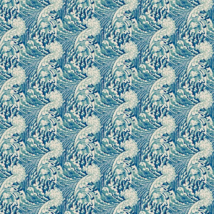 The Wave Wallpaper - Ocean swatch