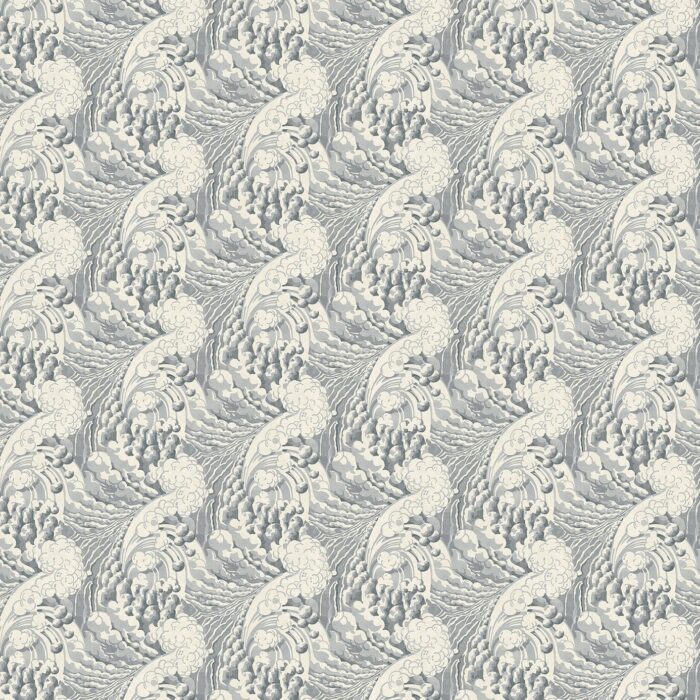 The Wave Wallpaper - Smoke swatch
