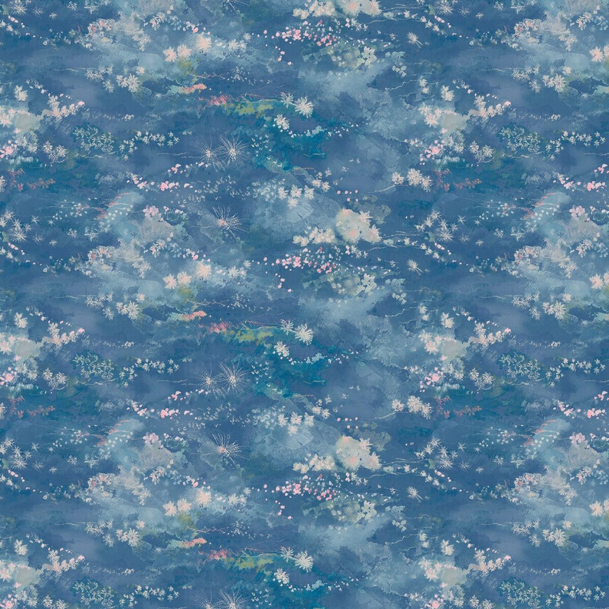 Wonderland Wallpaper - Sky by blue misc wallpaper from linwood fabrics