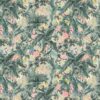 green botanical wallpaper from linwood fabrics