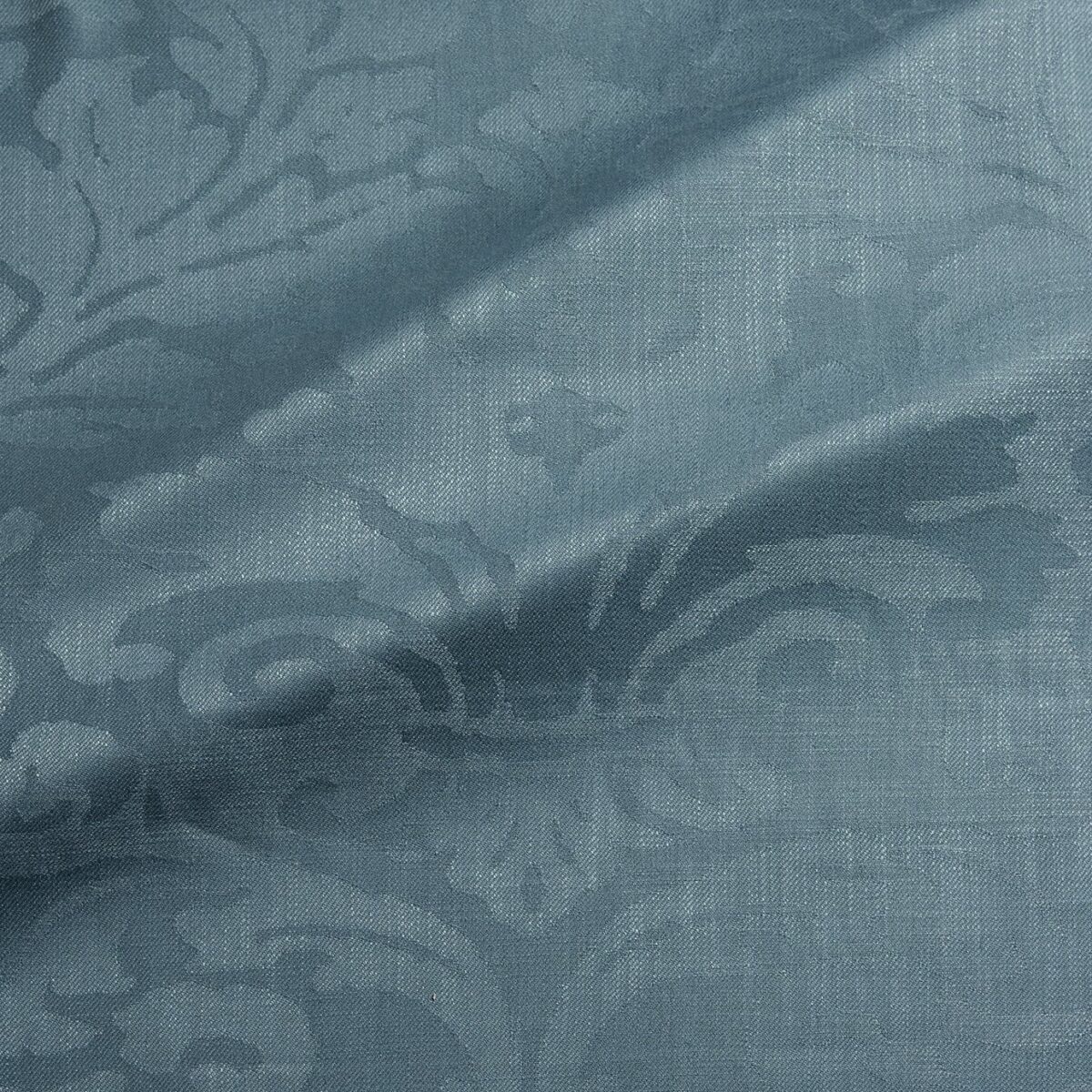 Miletto Fabric - Pool by blue traditional jacquard fabric from Linwood Fabrics