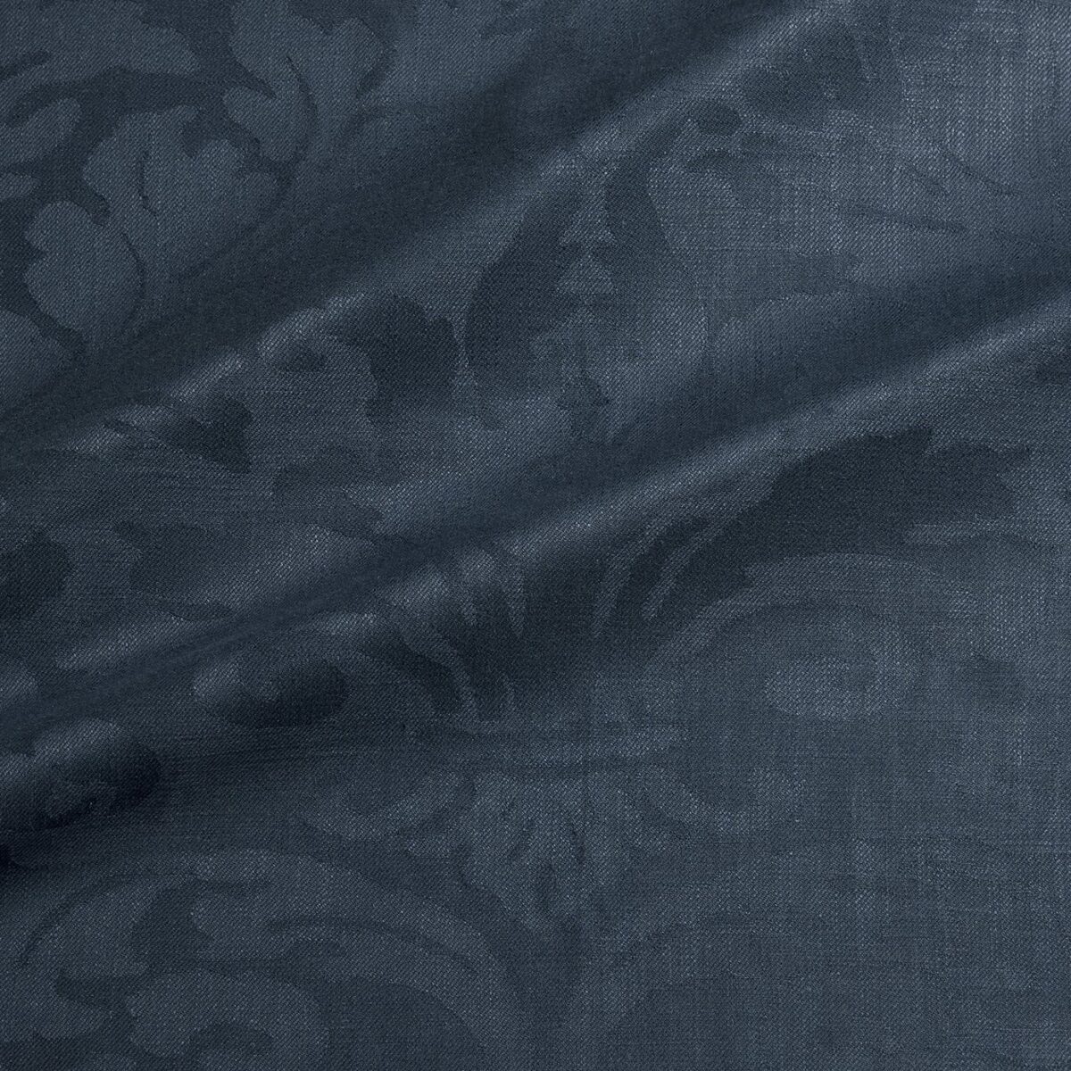 Miletto Fabric - Aegean by blue traditional jacquard fabric from Linwood Fabrics