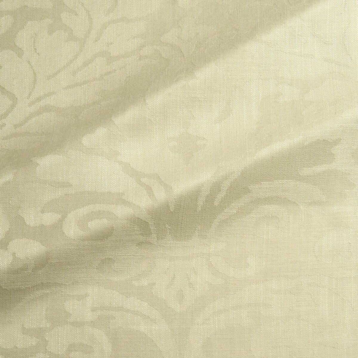 green traditional jacquard fabric from Linwood Fabrics
