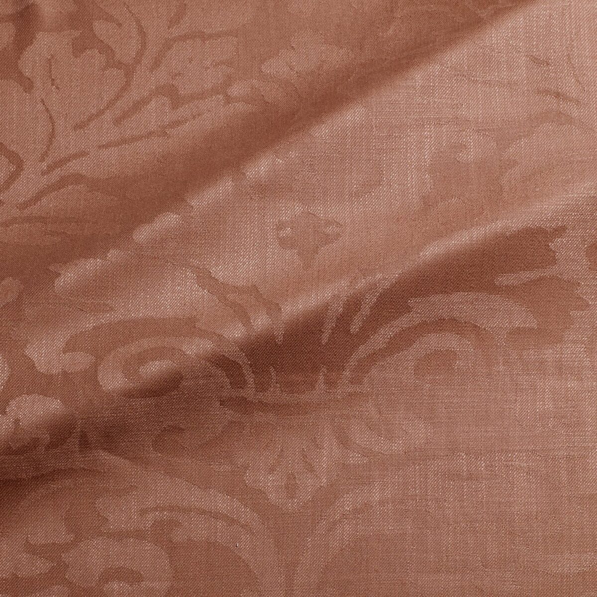 Miletto Fabric - Cinnamon by orange traditional jacquard fabric from Linwood Fabrics