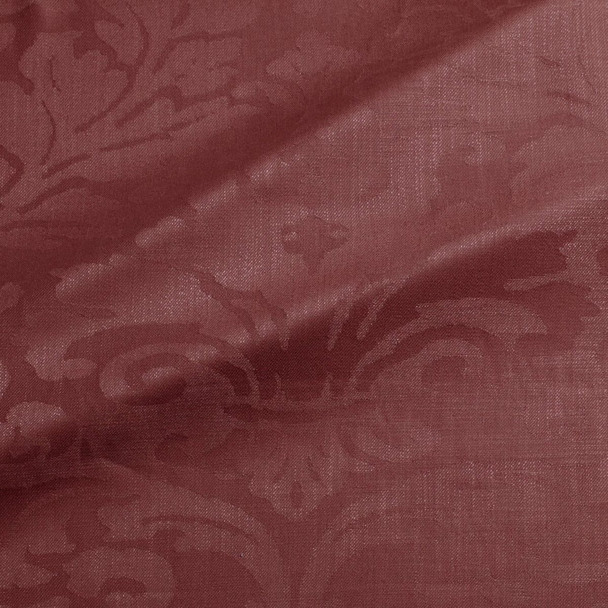 Miletto Fabric - Damson by red traditional jacquard fabric from Linwood Fabrics
