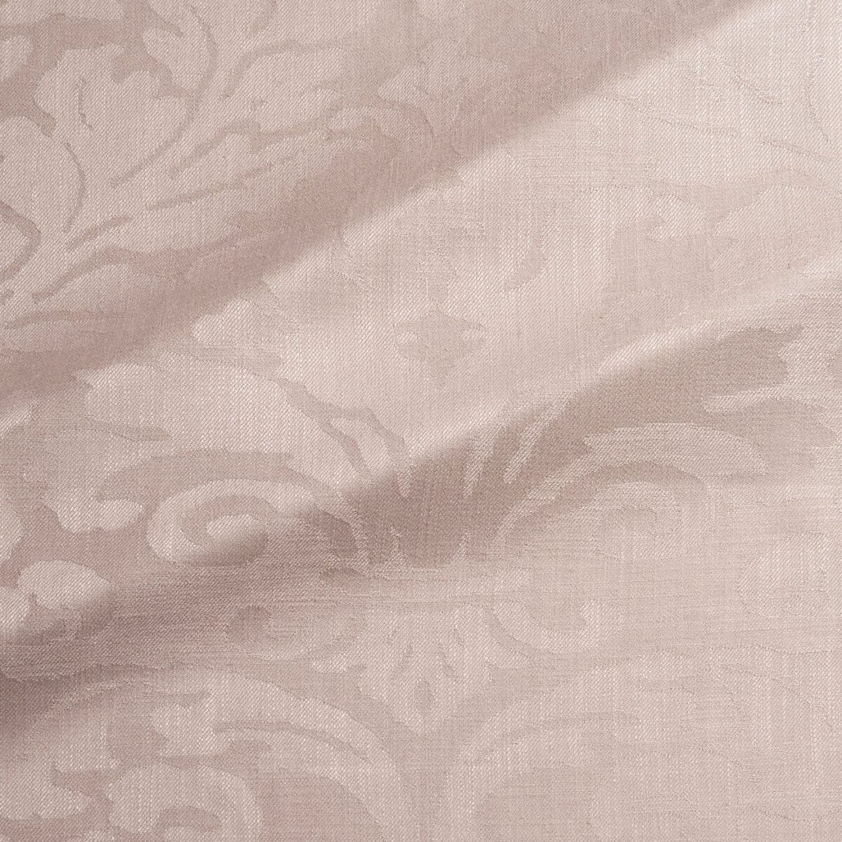 Miletto Fabric - Dusky Pink by pink traditional jacquard fabric from Linwood Fabrics