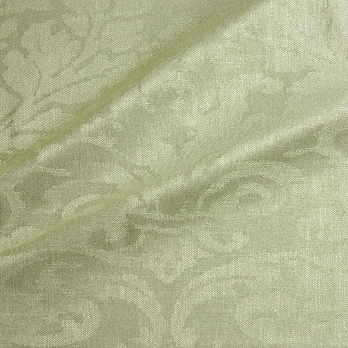 Miletto Fabric - Leaf by green traditional jacquard fabric from Linwood Fabrics