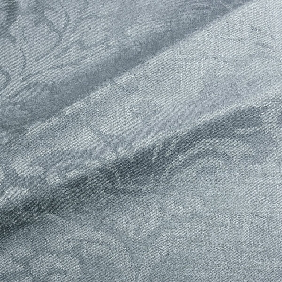 Miletto Fabric - Mineral by blue traditional jacquard fabric from Linwood Fabrics