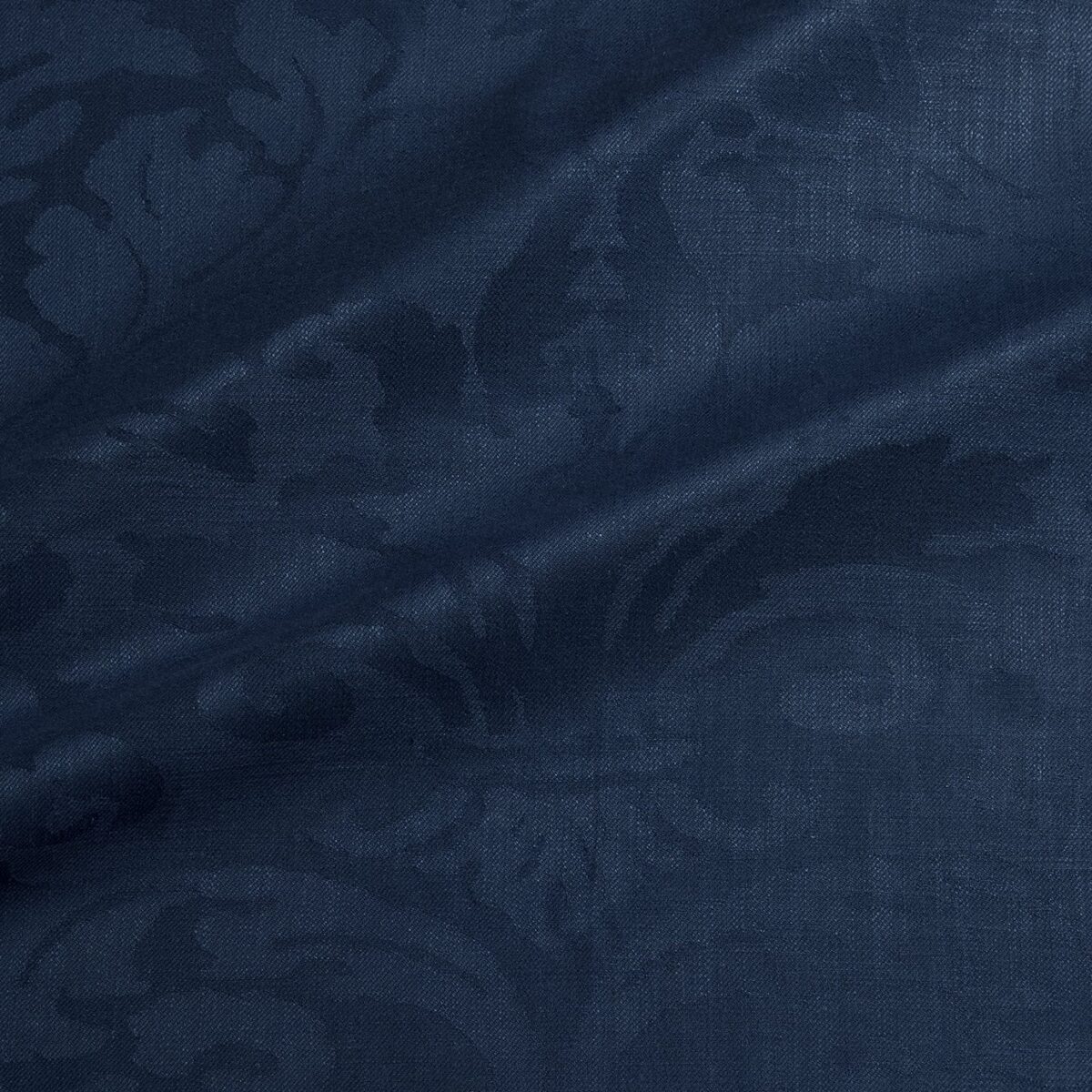 Miletto Fabric - Ocean by blue traditional jacquard fabric from Linwood Fabrics