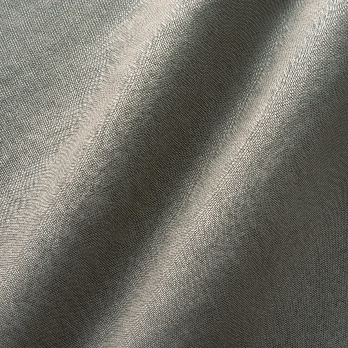 Elba Fabric - Shadow by black-grey plain linen fabric from Linwood Fabrics