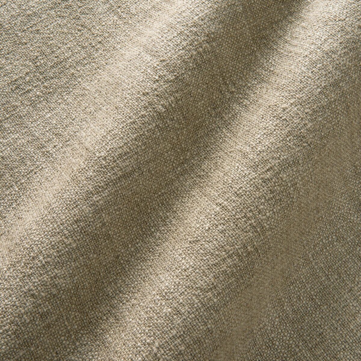Collodi Fabric - Latte by neutral plain linen fabric from Linwood Fabrics