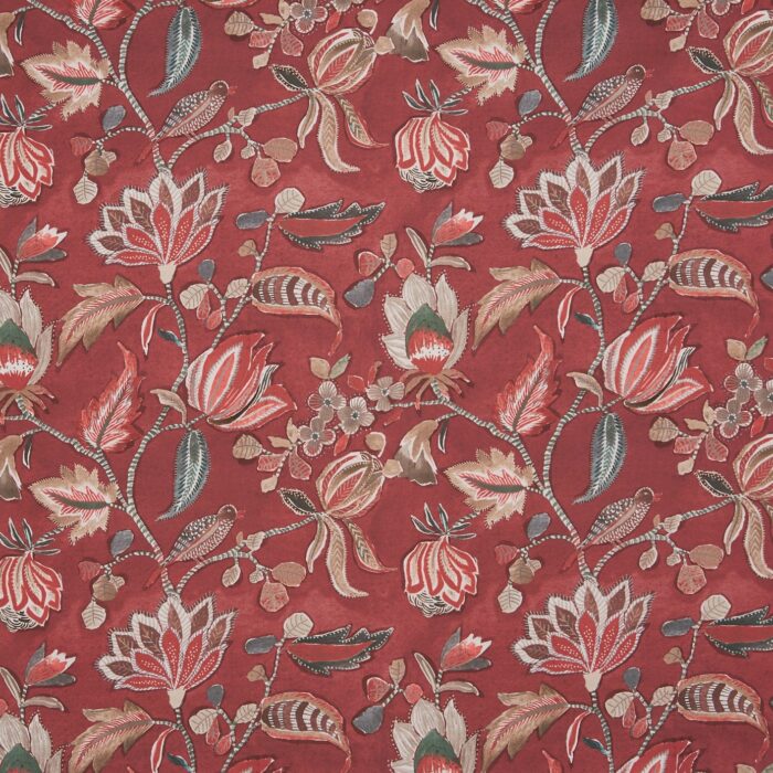 Azalea Fabric - Cranberry swatch