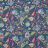 blue botanical cotton fabric from Prestigious Textiles