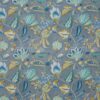 blue botanical cotton fabric from Prestigious Textiles