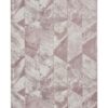 pink geometric wallpaper from prestigious textiles
