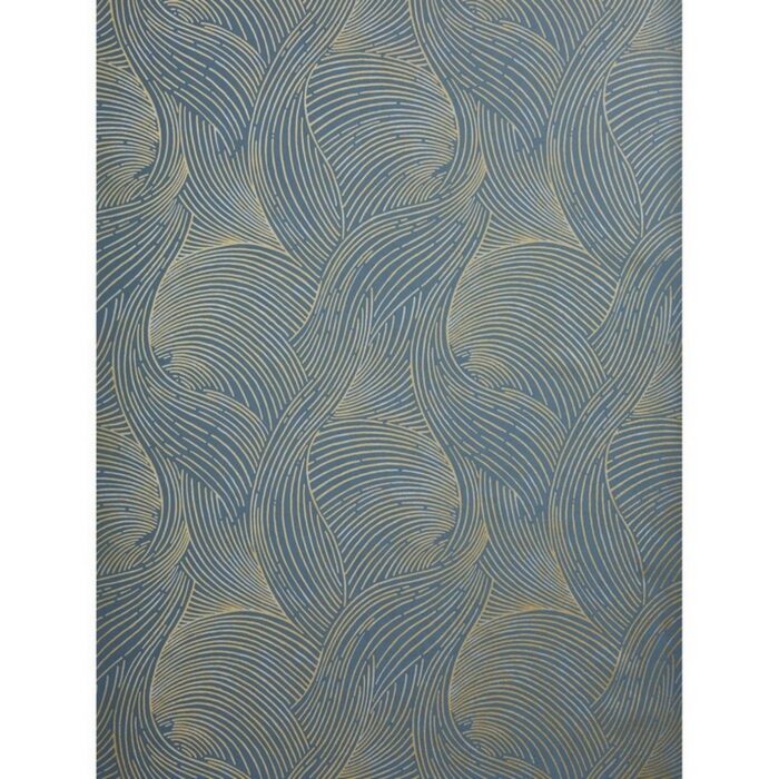Engrave Wallpaper - Indigo swatch