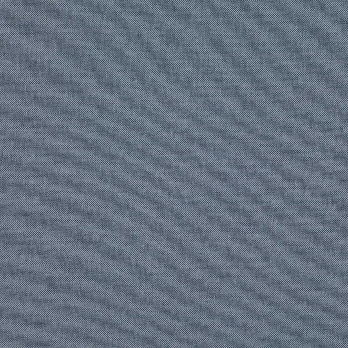 Lulea Fabric - Smoky Blue by blue plain linen fabric from Villa Nova