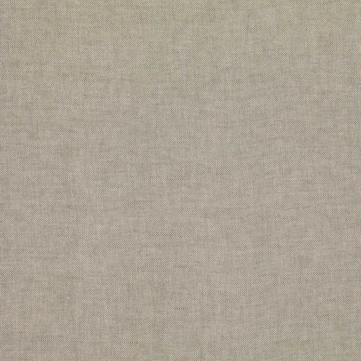 Lulea Fabric - Mouse by neutral plain linen fabric from Villa Nova