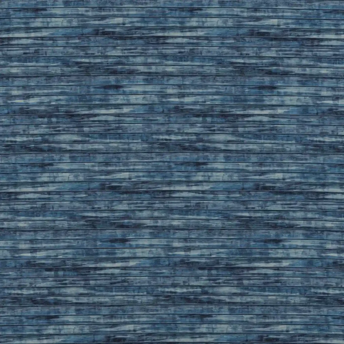 Battuta Fabric - Indigo by blue striped woven fabric from Beaumont Textiles