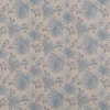 blue botanical cotton fabric from Beaumont Textiles