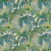 green botanical printed fabric from Beaumont Textiles