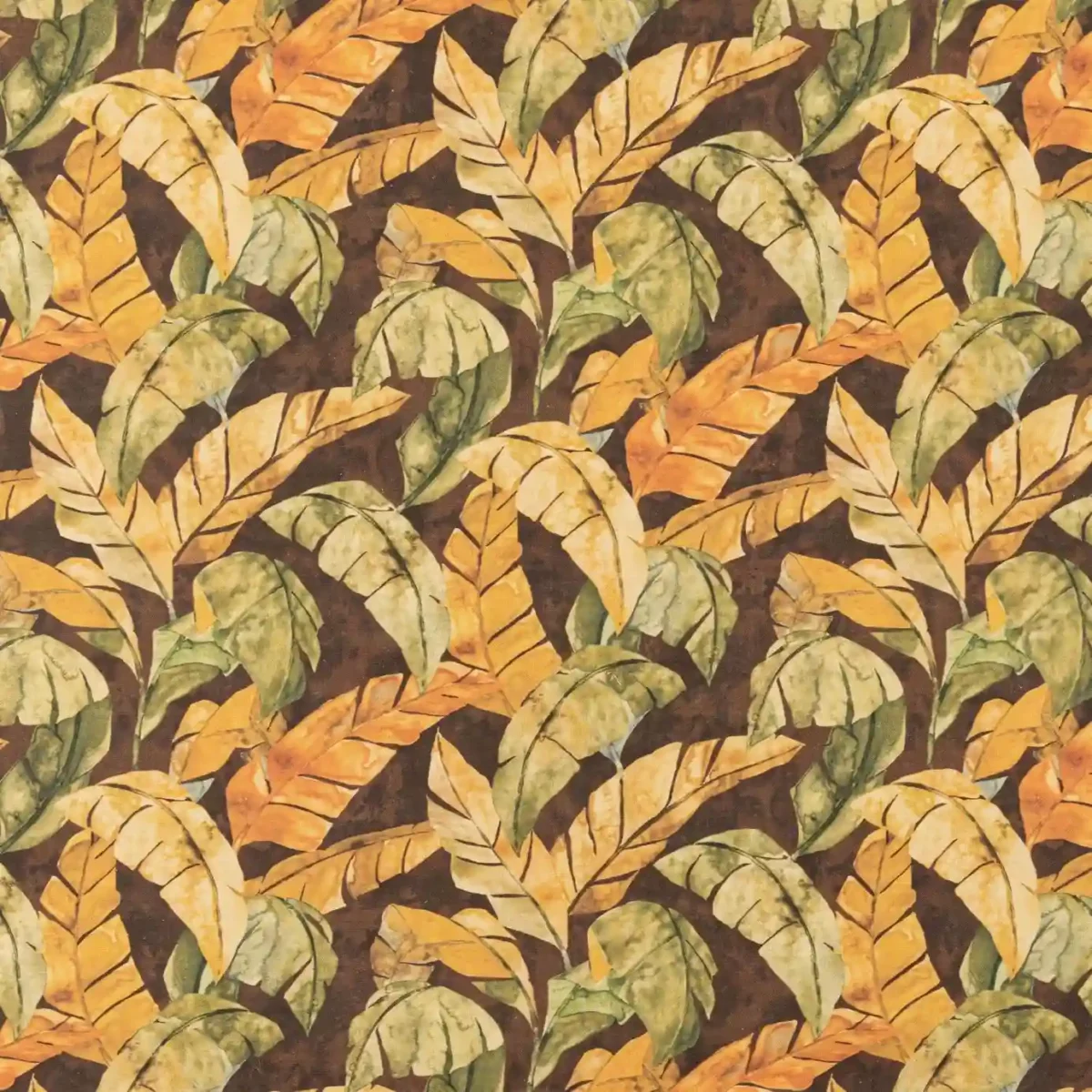yellow botanical printed fabric from Beaumont Textiles