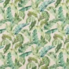 green botanical printed fabric from Beaumont Textiles