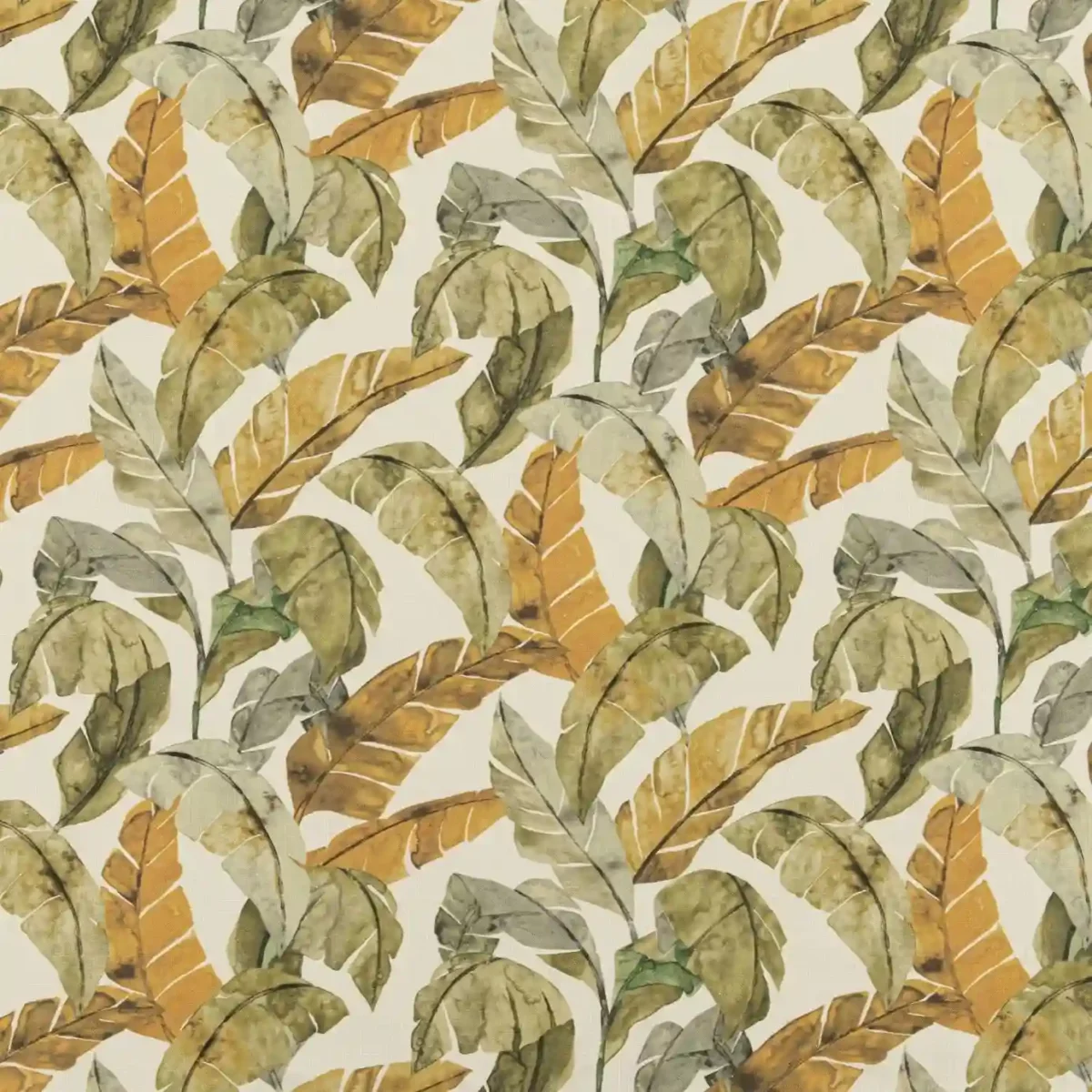green botanical printed fabric from Beaumont Textiles