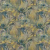 blue botanical printed fabric from Beaumont Textiles