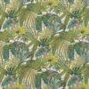 green botanical printed fabric from Beaumont Textiles