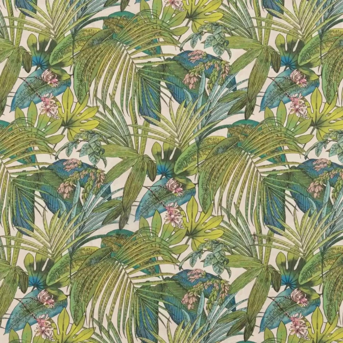 Pandang Palm Fabric - Rainforest swatch