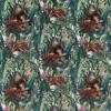 green animal printed fabric from Beaumont Textiles