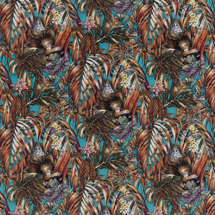 Sumatra Fabric - Teal swatch