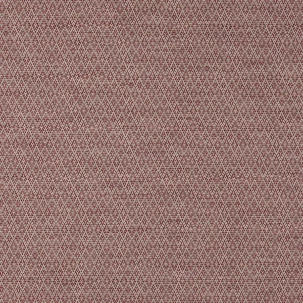 Taplow Fabric - Red by red geometric woven fabric from Jane Churchill