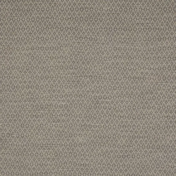 Taplow Fabric - Grey by black-grey geometric woven fabric from Jane Churchill