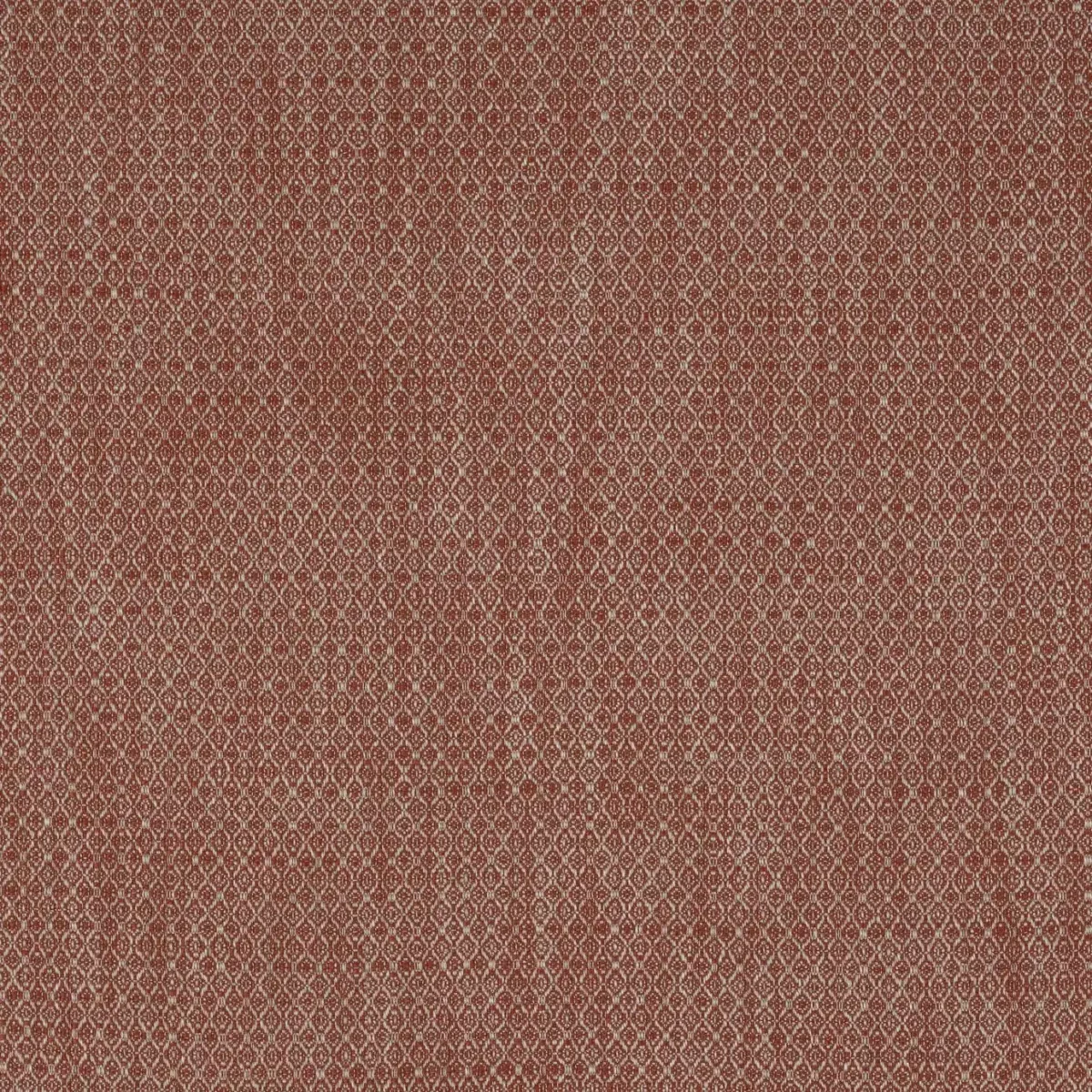 Macy Fabric - Tomato by red geometric woven fabric from Jane Churchill